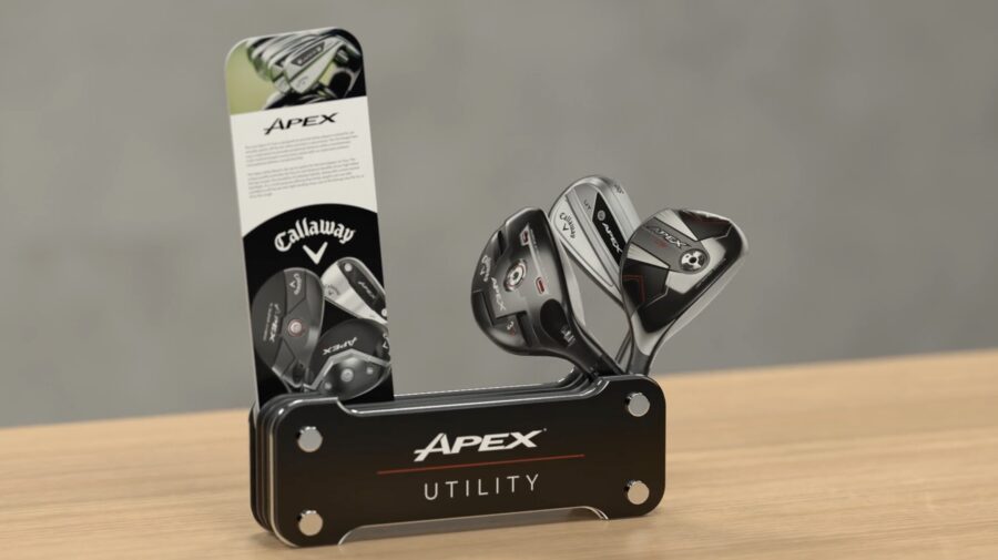 Callaway Apex golf club retail merchandising display